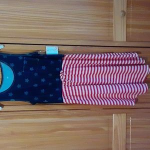 Patriotic girls tank dress